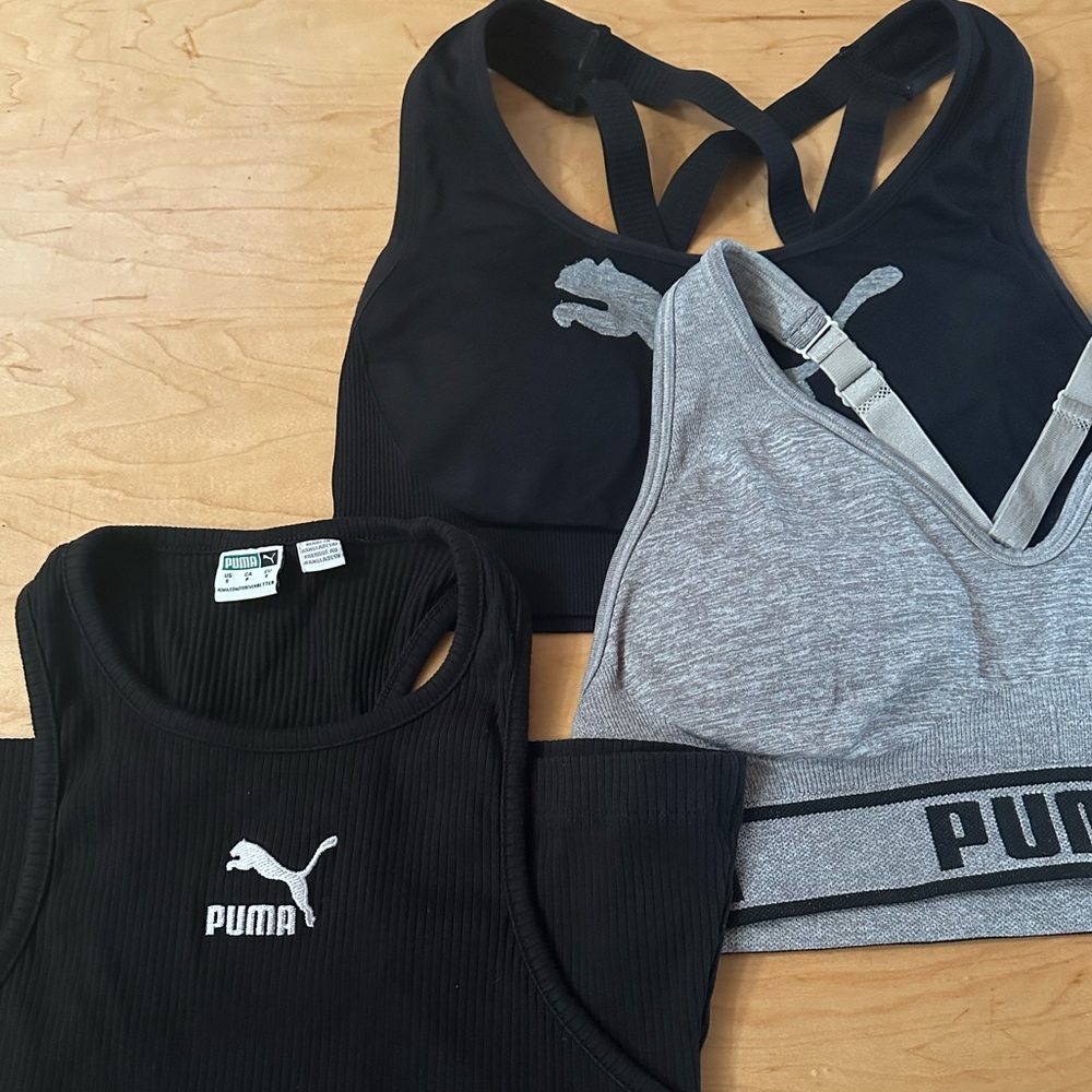 Puma sport bras and tank S/M